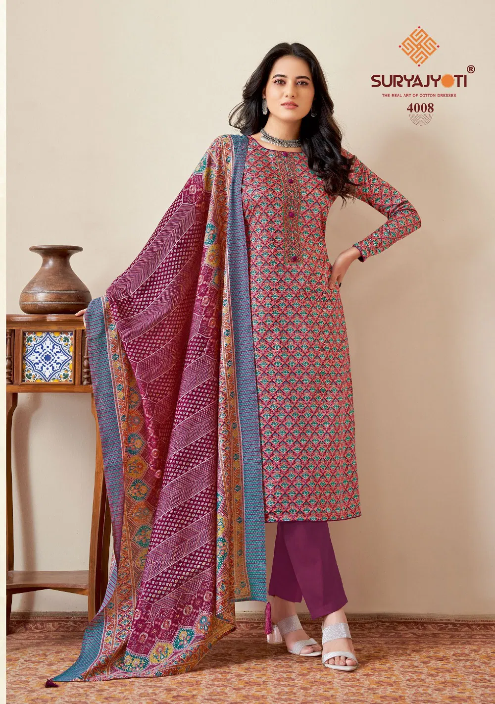 Kalki Vol 4 By Suryajyoti Jam Satin Dress Material Catalog
